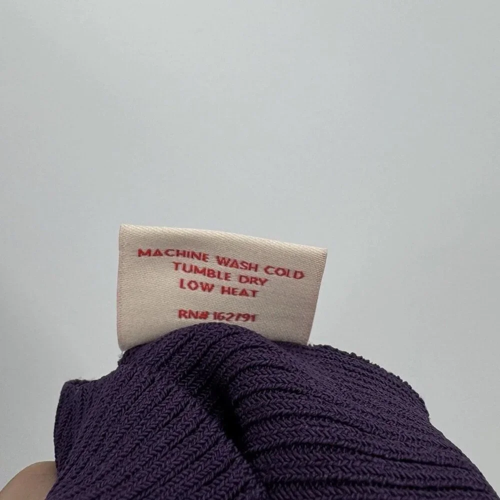 Kilte Collection The Katherine Rib Knit Tank Top size 3 L/XL Plum Purple Rayon - Picture 6 of 11